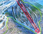2011-12 Mount Snow North Face trail map