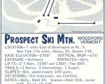 1964-65 Prospect Mountain Trail Map