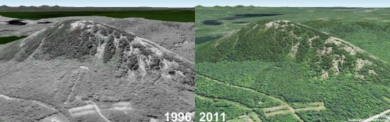 Bald Mountain Aerial Imagery, 1991 vs. 2011