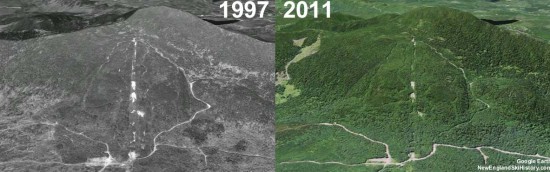 Enchanted Mountain Aerial Imagery, 1997 vs. 2011