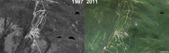 Saddleback Mountain Aerial Imagery, 1997 vs. 2011