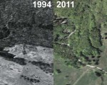 Jug End Aerial Imagery, 1994 vs. 2011