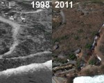 Snow Hill at Eastman Aerial Imagery, 1998 vs. 2011