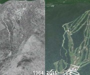 Waterville Valley Aerial Imagery, 1964 vs. 2011