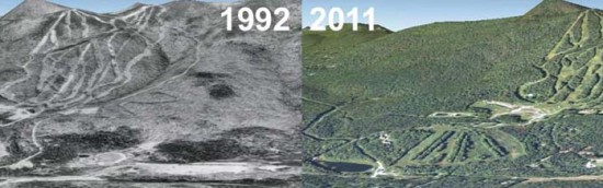 Haystack Aerial Imagery, 1992 vs. 2011