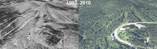 Hogback Aerial Imagery, 1992 vs. 2010