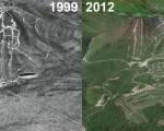 Jay Peak Aerial Imagery, 1999 vs. 2012