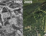 Magic Mountain Aerial Imagery, 1992 vs. 2009