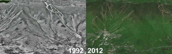 Sugarbush Aerial Imagery, 1992 vs. 2012