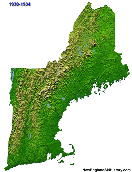 New England Aerial Lift Served Ski Areas, 1930s-2000s